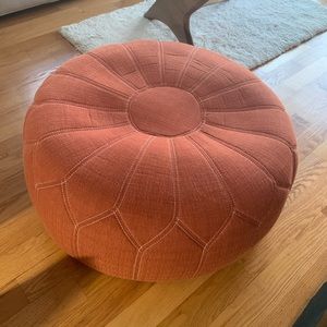 Orange Pouf
